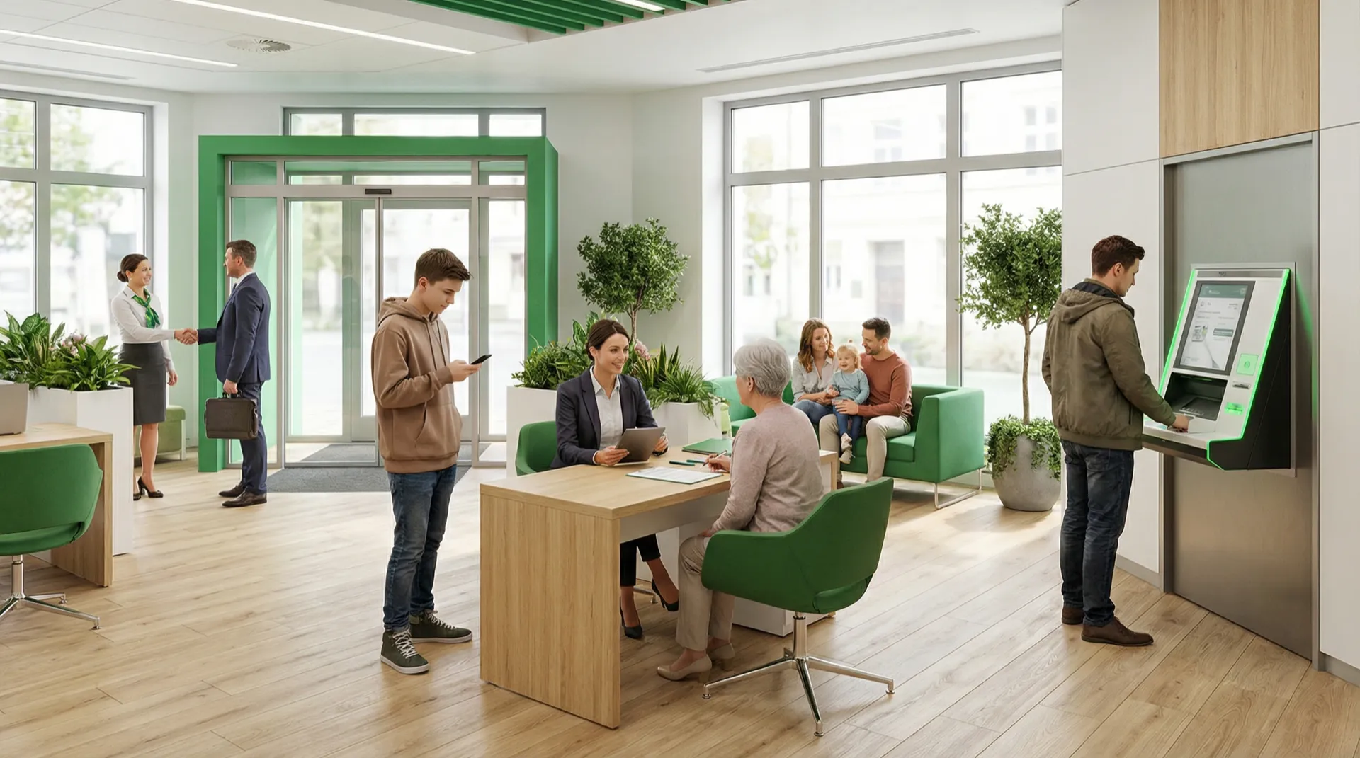 Placówka bankowa — wariant 1